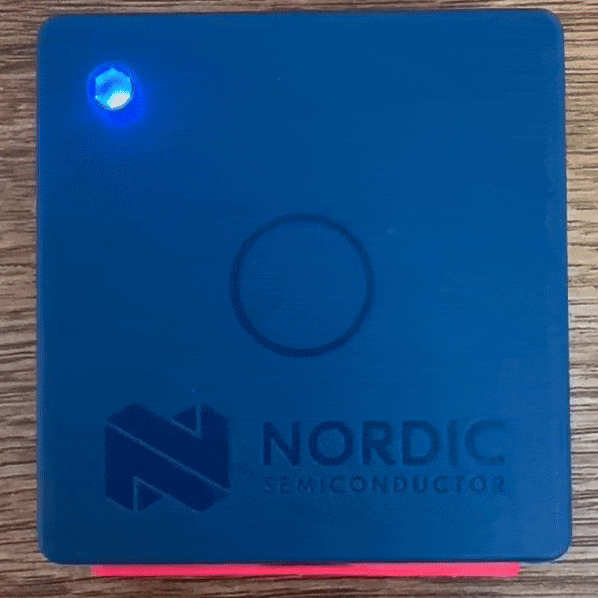 Thingy53 LED blue, presentation mode