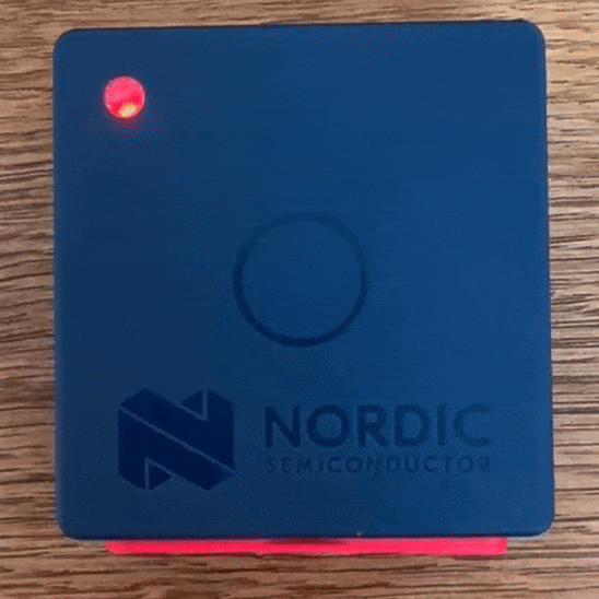 Thingy53 LED red, no BLE connection