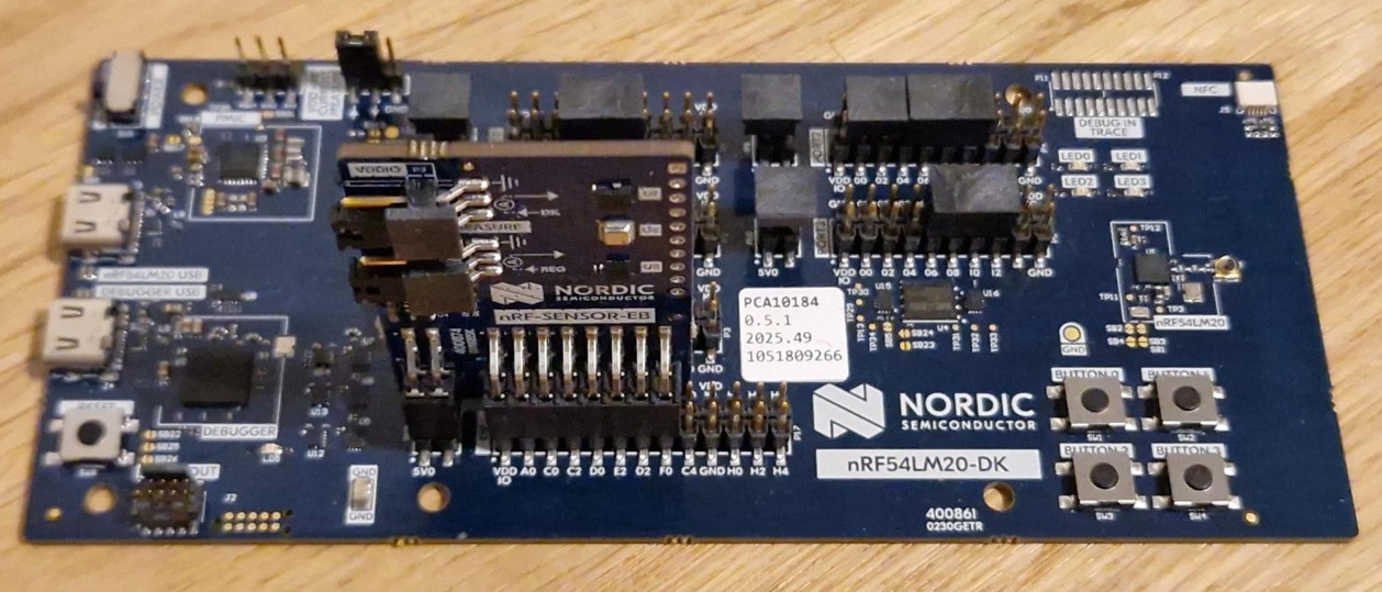 nRF54LM20 DK sensor EXP port