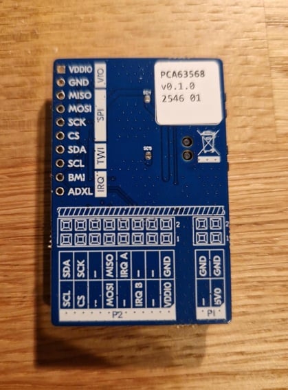 Sensor Evaluation Board bottom view