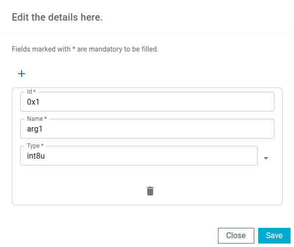 Fields tab