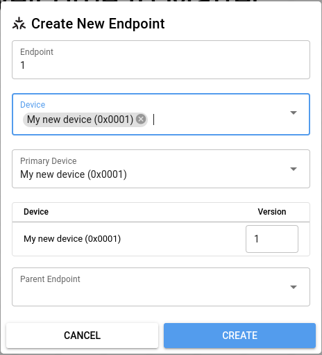 Endpoint with My new device in ZAP tool