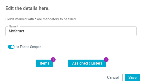 Structures tab