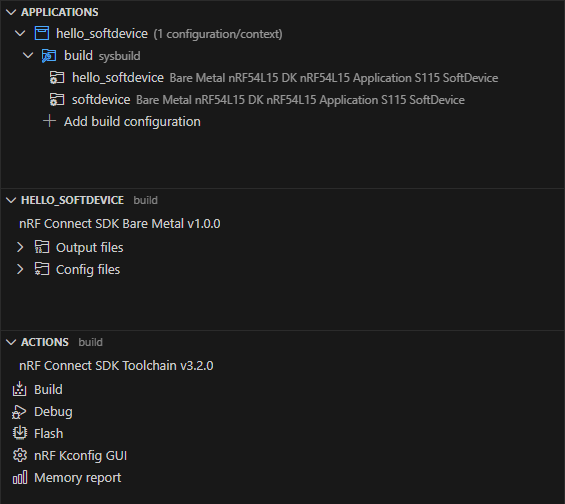 Build configuration files