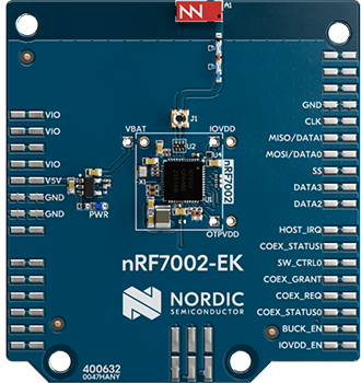 nRF7002 EK, top view